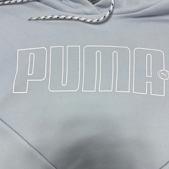 Puma Gray Sweatshirt Hoodie Minimalist Design - Picture 3 of 5